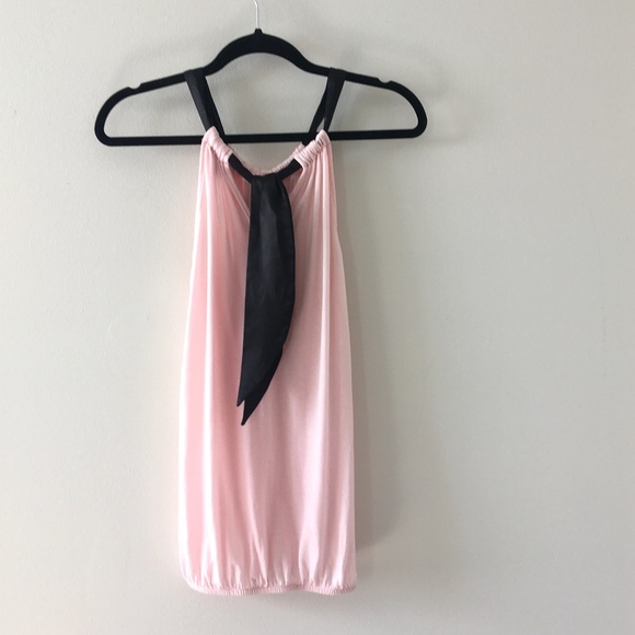 4/$15 Jacob Top Sleeveless Halter Mock Neck Tie Back  size S - Picture 1 of 3